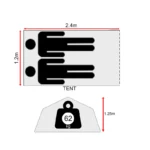 1.2m Rooftop Tent Tentco - Image 2
