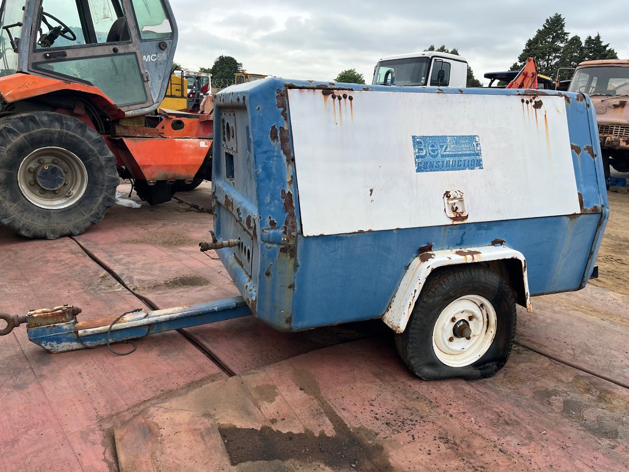 2712a Ingersol Rand P175 Mobile Air Compressor for Spares - Image 1